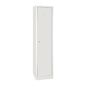 Szélesajtós acél öltözőszekrény, 1 rekeszes, válaszfal nélkül, 1800mmx400mmx500mm, Szürke/szürke sz