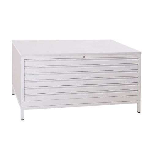 Keretes lábazat A0-ás méretű térképtároló fém fiókos szekrényhez, 150mmx1400mmx950mm, Szürke/szürke