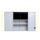 Belső szekrény szárnyasajtós fém irattároló szekrényhez, 400mmx1110mmx350mm, Fekete/fekete