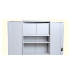   Belső szekrény szárnyasajtós fém irattároló szekrényhez, 400mmx1110mmx350mm, Szürke/szürke