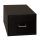 Kartoték szekrény, 1 fiókos, A5 méret, zár nélül, 210mmx270mmx400mm, Fekete/fekete színben