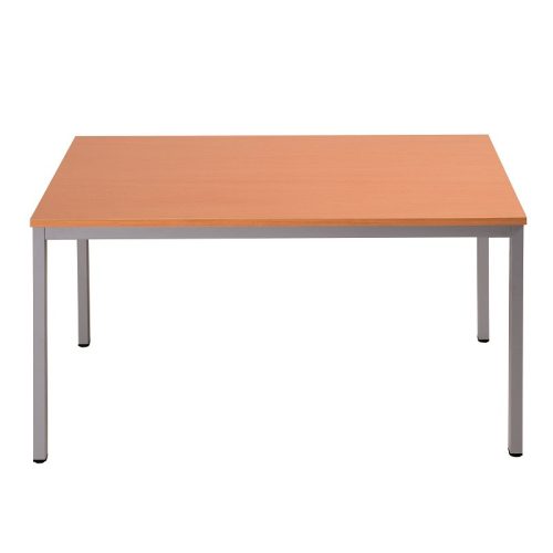 Téglalap alakú asztal négyzet keresztmetszetű lábakkal, 750mmx1000mmx700mm, Szürke/bükk színben