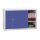 Tolóajtós fém irattároló szekrény 1 polccal, 750mmx800mmx450mm, Szürke/kék